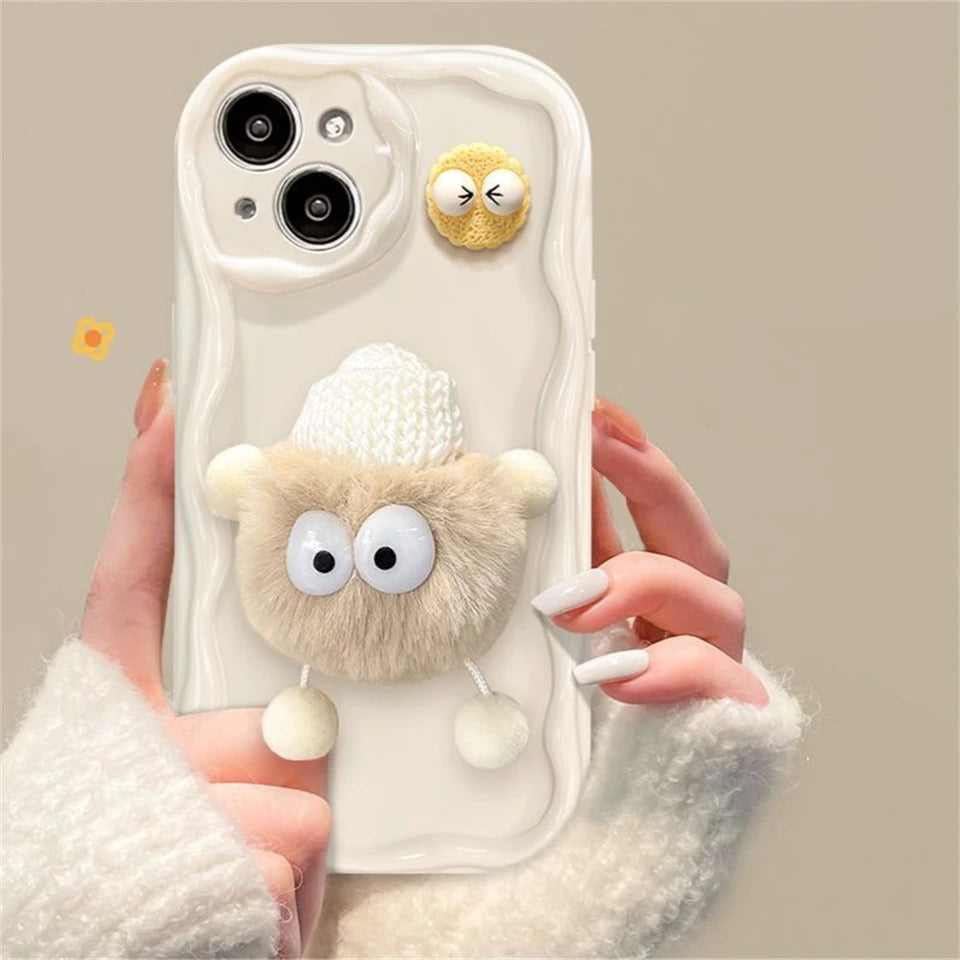 Fluffy briquettes phone case