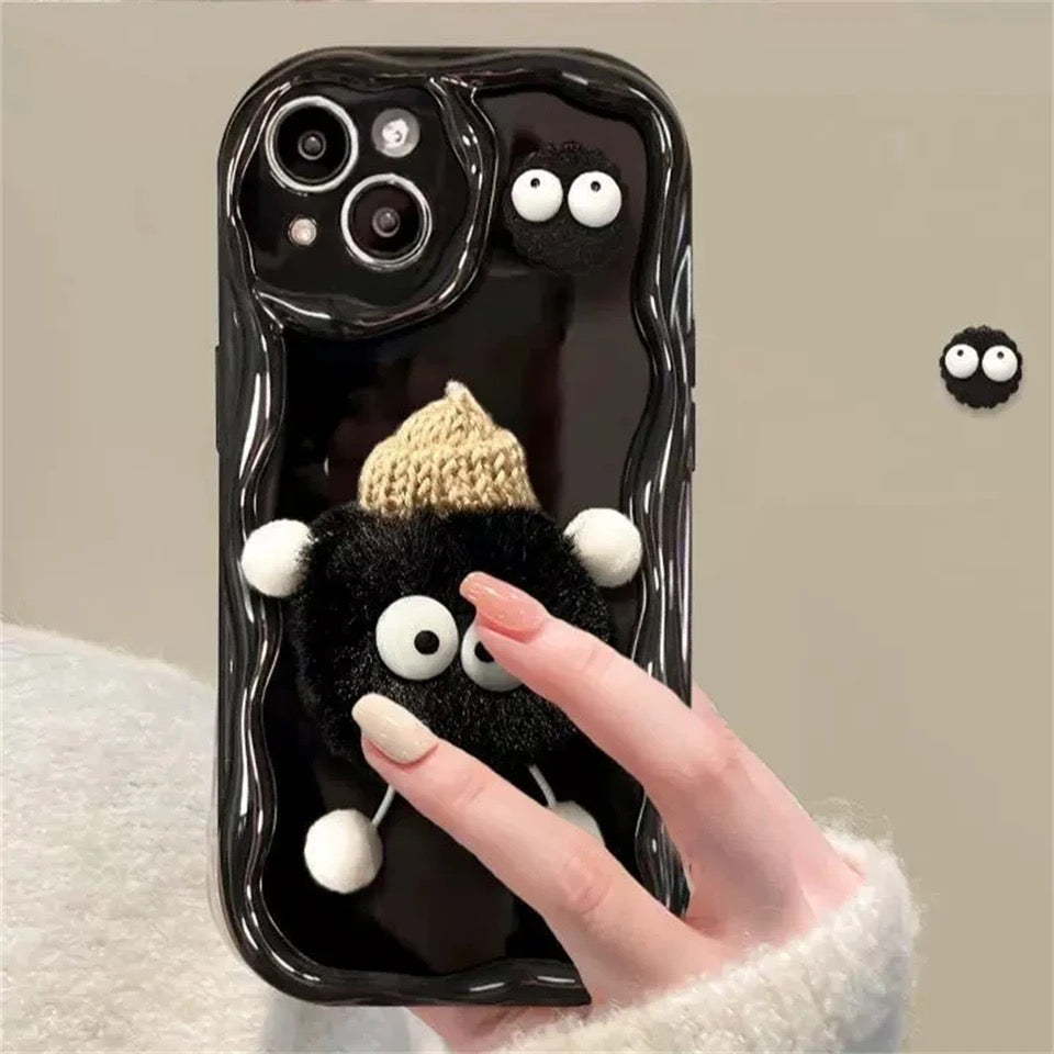 Fluffy briquettes phone case