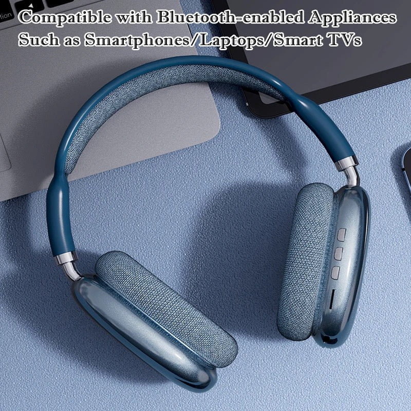 Luxury Bluetooth headphones with mic noise cancelling